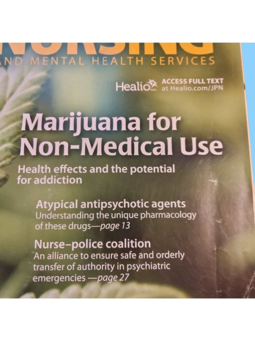 JPN Journal Psychosocial Nursing Marijuana for non Medical use health Effects - Picture 2 of 5